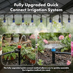 Drip Irrigation System 230FT Quick-Connect Drip Irrigation Kit with 1/4 inch 1/2 inch Irrigation Tubing Hose and Accessories for Lawn Raised Bed Greenhouse Plant Watering System - Image 3