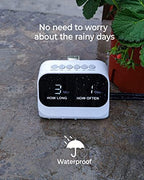 Automatic Watering System for Potted Plants, Plant Waterer, DIY Drip Irrigation Kit with Smart Timer, Waterproof LED Display & Large Capacity Battery, Precise Distribution of Water (White) - Image 5