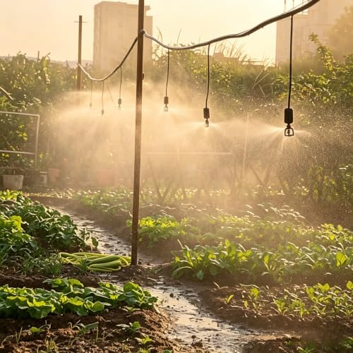 Hanging Flexible Sprinkler System, Above Ground DIY Irrigation Kit by Unknown