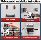 Heavy Duty Anti Rust Stainless Steel Garden Hose Reel Rack-40mHose - Image 5