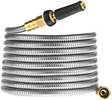 Rosy Earth Metal Garden Hose 75 FT, 304 Stainless Steel Water Hose by RosyEarth