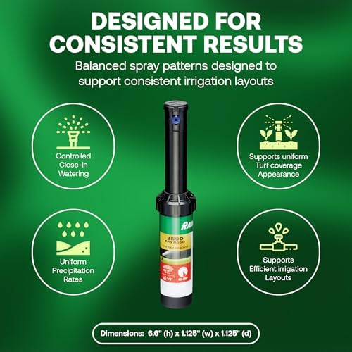 Rain Bird 3500 Pro Rotor Sprinkler, 4-Pack - 24 Rain Curtain Nozzle Set - Image 5