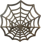 Zeckos Garden Hose Holder Spider Web 14 Inch Cast Iron Bronze - Image 2
