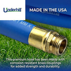 Underhill UltraMax Commercial Garden Water Hose, Lightweight, Heavy-Duty, Flexible, Anti-Kink, 1200 psi, H10-125B, 1 Inch x 125 ft, Blue - Image 2