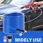 Selkie Pressure Washer Sewer Jetter Kit - 100Ft X1/4" Hydro Drain Jetter Cleaner Hose, Corner, Rotating and Button Nose Sewer Jetting Nozzle Waterproof Tape,Orifice 4.0 4.5,1/4 Inch NPT,5800 PSI - Image 6