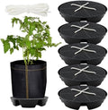 5-Pack 12" Self Watering Pots for Indoor Plants, Plastic Plant Saucer, Bottom Plant Water Catcher Tray, Indoor/Outdoor Greenhouse Garden Auto-Irrigation System for 5 Gallon Fabric Grow Bag by Unknown