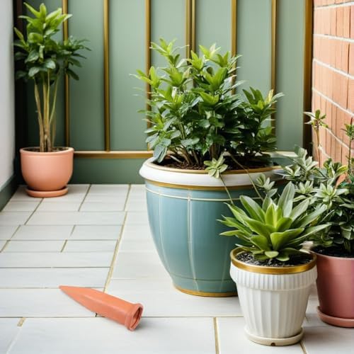 12 Pack Ceramic Self Watering Stakes for Plants, Auto Spikes for Potted - Image 4