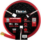 Flexon 3/4" x 100-Foot Heavy Duty Hot Water Premium Rubber Garden Hose – Durable, Kink-Resistant, Handles Hot Water up to 180°F, Solid Brass Couplings, Ideal for Hot Water, Lawn, and Outdoor Use - Image 4