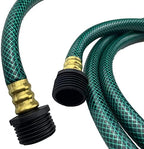 Darnassus PVC Garden Hose 1/2 Inch, 50 FT Flexible Water Hose Green with Male and Female Plastic Fittings - No Leaking and Lightweight for Household Outdoors Lawns Patio - Image 2