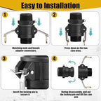 Pelopy 6 Pcs 1.5 Inch Black Cam Lock Fittings Kit - Image 3
