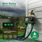 RESTMO 2-Zone Programmable Sprinkler Timer for Outdoor Hose Faucet 2 Pack - Image 4