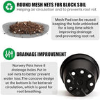 RooTrimmer 50 Pack 6 Inch Nursery Pots, Plastic Flower Pots, Thick Plant Pots with Drainage Hole for Planting Outdoor/Indoor Plants Succulent Herb (Black) - Image 3