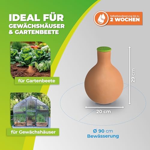 BioGreen Plant Self-Watering System Hydro MAX M with 0.8 gal Olla - Image 4