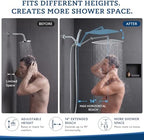 G-Promise All Metal 16 Inches Rainfall Shower Head with Handheld Combo - Image 5
