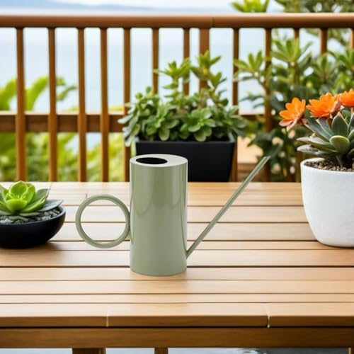 LIFKOME Oz Stainless Steel Flower Watering Can with Long Spout for Indoor and Garden Use, Lightweight Decorative and Functional Metal Watering Pot for Plants and Home Gardening - Image 5