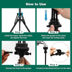 Standing Misters for Outside Patio, 2.6-3.6 ft Height-Adjustable Misting System for Cooling, Portable Water Mister for Garden Yard BBQ Party, Includes Hose Splitter & Sand Bag - Image 6