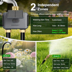 120FT WiFi Solar Drip Irrigation System, Dual Zone Timer - Image 3