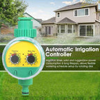 Garden Watering Kit Garden Irrigation Kit Plant Watering 40m DIY Drip Irrigation System with Water Control Nozzles Drippers Faucet Connectors for Lawn Patio Greenhouse (30m Tube & Timer) - Image 2