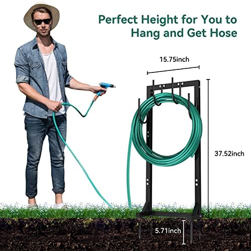 Winpull Garden Hose Holder Water Hose Holder with 4 Spikes-2 Models - Image 3