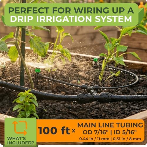 CARPATHEN 5/16" Irrigation Tubing Parts for Drip Irrigation Watering System - Image 4