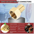 4pcs Brass Hose Barb Fittings 1" Hose Barb to 1" NPT Female - Image 4