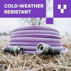 ESSENCE 5/8" 50ft Hybrid Purple Garden Hose – No-Kink Abrasion-Resistant with Durable Aluminum Fittings & Spray Nozzle, Ideal for Intensive Home & Garden Watering - Image 6