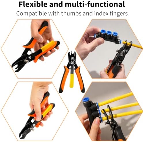 2 PCS Push to Connect Fittings Air Line Disconnect Tool Kit - Image 6