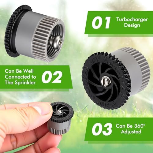Honoson 60 Pcs Sprinkler Heads Replacement, 4/6/8/10/12/15/17 Van, Multi - Image 3