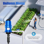 0.4%~4% Adjustable Fertilizer Injector, Water Powered Chemical Liquid Doser Dispenser, 5.2~660.43 gallons/h Drip Irrigation Injector, Dosing Pump for Industry Garden Hose Livestock - Image 3
