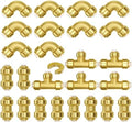 VEVOR Brass Pipe Fittings Push-Fit,Combination,1/2" 25PCS by VEVOR
