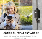 Minoston Outdoor Smart Plug, Matter Smart Plug, Smart Home Wi-Fi Outlet IP65 Waterproof, Compatible with Alexa, Apple Home, SmartThings, Google Home, Smart Life, IP65 Waterproof, 2.4Ghz, 2 Pack - Image 3