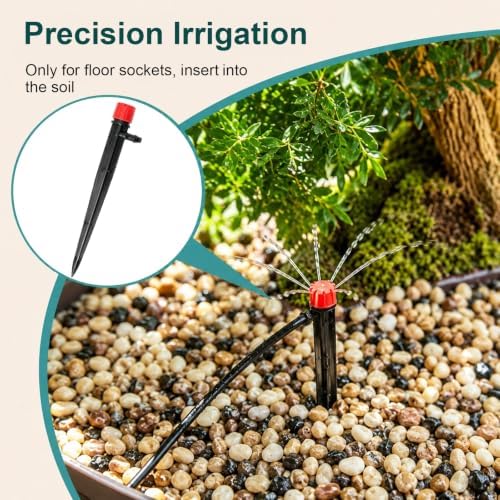 Garden Watering Hose Spray Misting and Drip Irrigation System Kit - Image 3