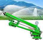 Impact Sprinkler, Heavy Duty Metal Pulse Sprinkler with Nozzle, 360° Large Area Rotation Irrigation, Suitable for Orchards, Farmland Irrigation, Lawn Greening by Unknown
