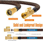 Expandable Garden Hose 100 ft with 10 Function Nozzle, 2026 New No Kink Flexible Water Hose 100ft, Lightweight, Leak-proof, 3/4" Solid Brass Fittings, 3750D Outer Fabric, Durable Expanding Latex Core - Image 3