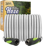 Garden Hose - Water Hose 75 FT with Swivel Handle, Flexible, Heavy Duty, No Kink, Lightweight Metal Hose for Outdoor, Yard, 304 Stainless Steel by 360+GADGET