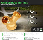 Supply Giant H64-565656-NL-10 Garden Hose Adapter,3/4" MH x 3/4" MH x 3/4" FH, Brass Lead-Free 10 Pack - Image 4