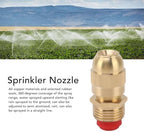 HERCHR 10Pcs G1/2 Male Thread Sprinkler Nozzle, Adjustable Copper Water Spray Head, Brass Misting Nozzles for Garden, Lawn, Agricultural Watering for Outdoor Plant Garden Patio (Big Body) - Image 4