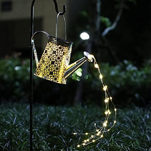 VOOKRY Solar Watering Can Lights, 2 Pack Retro Large Hanging Solar Lights Outdoor Decorative Waterproof Garden Decor for Outside Patio Yard Porch Lawn, Gifts for Mom Women Grandma Birthday - Image 6