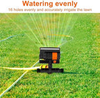 1/2pc 16 Hole Lawn Water Sprinkler Uniform Watering Oscillating Grass with Adjustable Spray Filter Garden Irrigation(2pcs) - Image 3