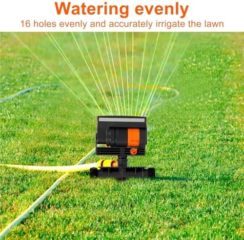 1/2pc 16 Hole Lawn Water Sprinkler Uniform Watering Oscillating Grass with Adjustable Spray Filter Garden Irrigation(2pcs) - Image 3