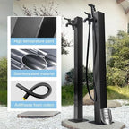 Column Garden Water Faucet,Stainless Steel Outdoor Garden Water Tap,Antifreeze Hose Faucet Extender Water Column with Faucet & Spray Gun, for Irrigation and Wa - Image 3