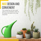 2 Pack 1/2 Gallon Green Watering Can – Small Plastic Plant Waterer for Indoor & Outdoor Use – Lightweight Garden Tool with Easy Pour Spout – Ideal for Flowers, Herbs & Lawns - Image 5