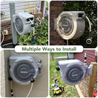 5/8" x 72 FT Retractable Garden Hose Reel - Image 5