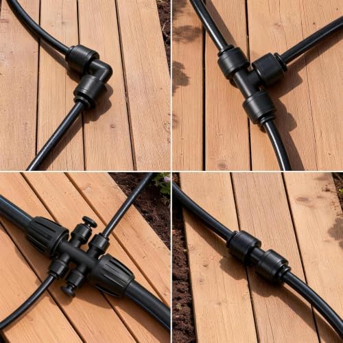 Quick Connect 1/4 Inch Drip Irrigation Fittings Kit - Image 5