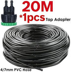 1/4'' Garden Watering Hose 4/7mm PVC Micro Drip Irrigation Pipe Tubing, for Sprinkler Lawn Pot Plant Greenhouse (Color : SPL11-065-20M) - Image 2