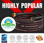 Heavy Duty Garden Hose 75ft, NON-EXPANDABLE Flexible Water Hose, Kink Resistant Lightweight Hybrid Hose, Leakproof Hose Male to Female Fittings - Image 2