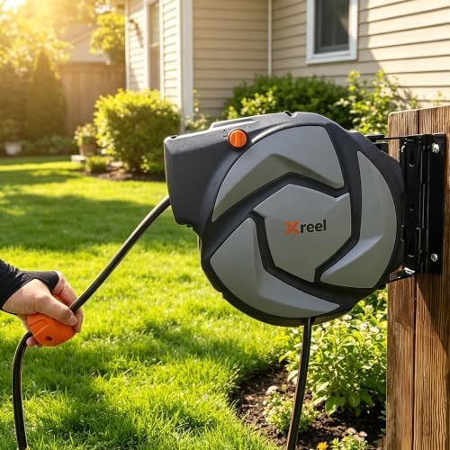Xreel 33FT X 1/2in Retractable Garden Hose Reel - Image 2