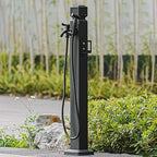 Vertical Garden Water Column, Outdoor Faucet with Double Outlet and Spray Gun, Decorative Water Fountain for Yard, Hose Stand by Unknown