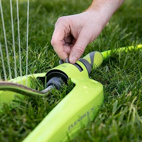 Flexzilla Lawn Sprinkler - Oscillating with Metal Base, 2,400 sq. ft., SFZG62-E ZillaGreen™ - Image 4