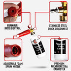 Adam's Polishes Standard Foam Cannon & Snub Nose Combo - Foam Cannon Soap Sprayer for Car Wash, Patio & House Cleaning | Sprayer Cleaner Cannister for Pressure Washer - Image 2